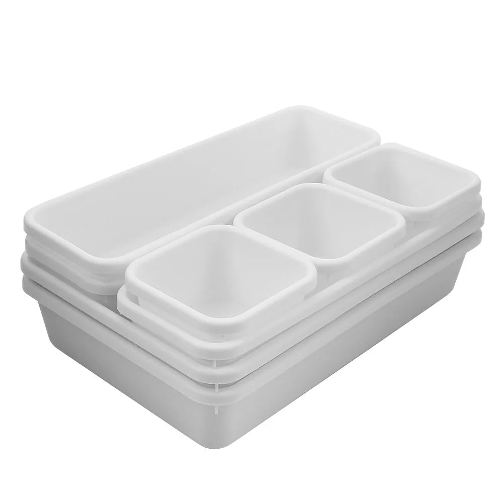 8-Piece Drawer Organizer Tray Set