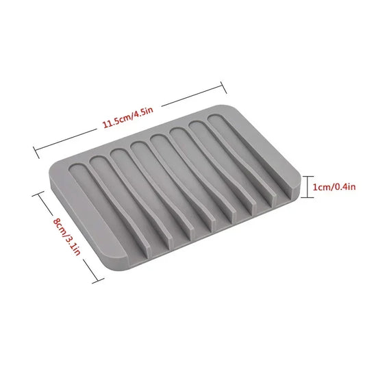 Self-Draining Silicone Soap Dish