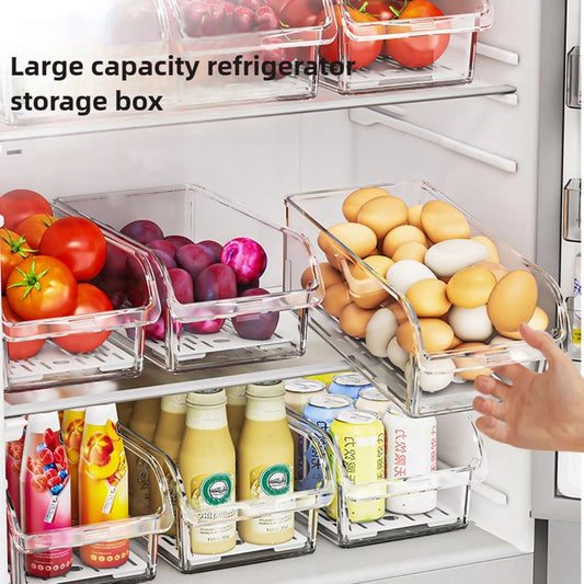 Clear Fridge Organizer Bin