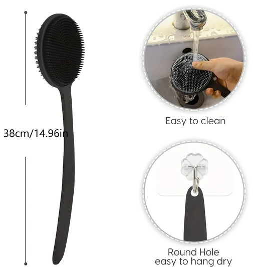 Long Handle Silicone Back Scrubber