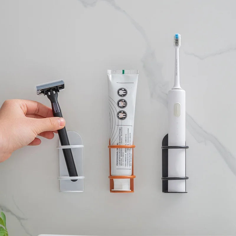 Wall-Mounted Toothbrush & Razor Holder