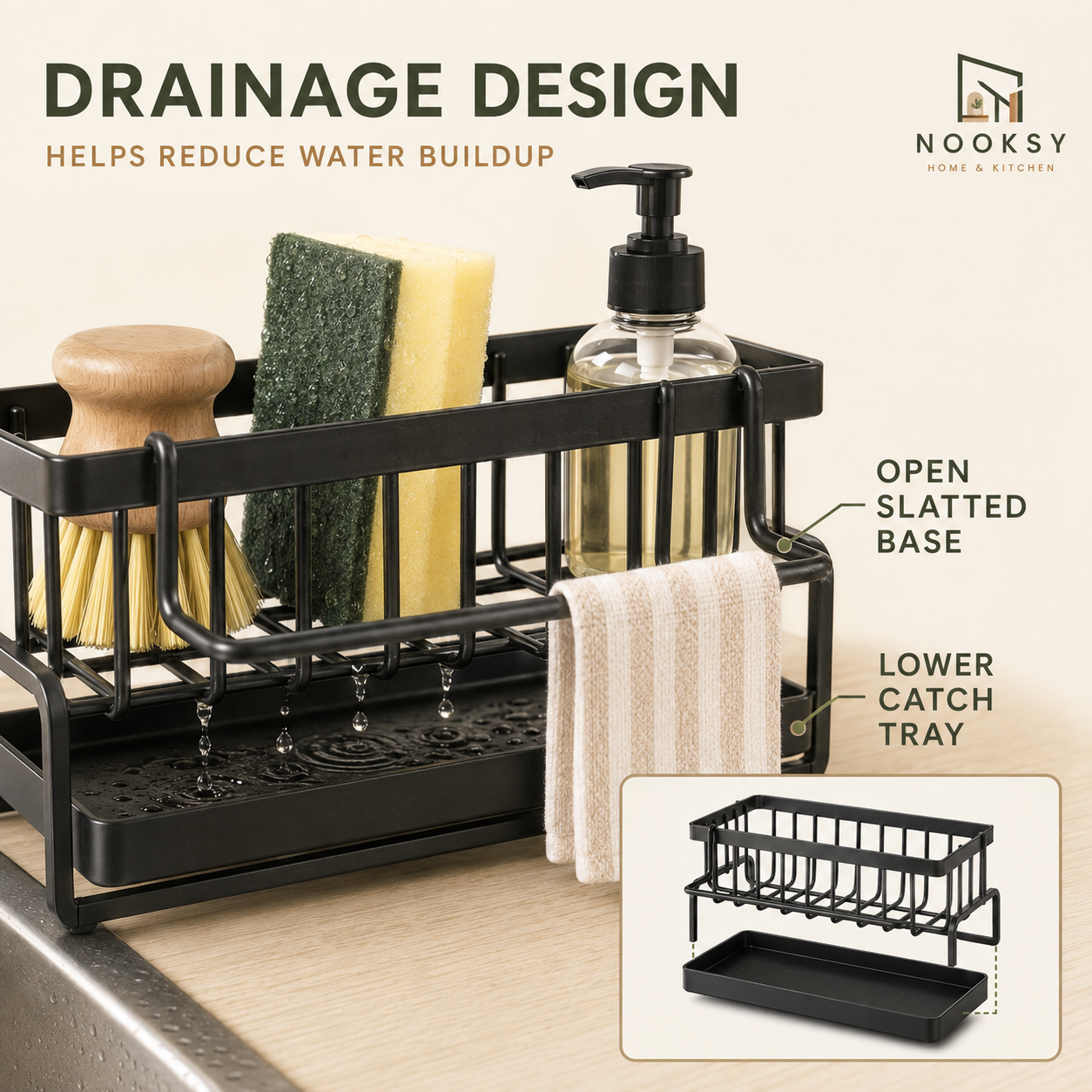 Kitchen Sink Organizer Caddy – product detail view 3