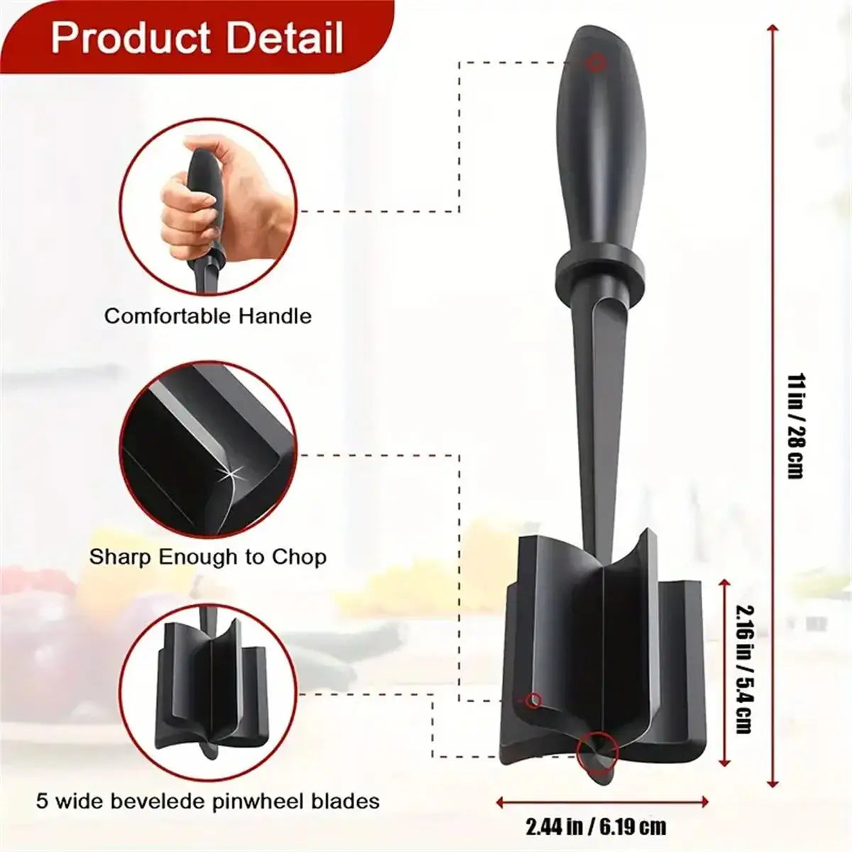 Heat-Resistant Meat Chopper & Masher