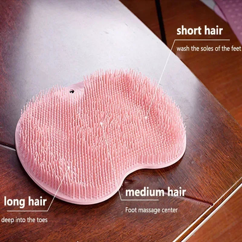 Silicone Rub Scrubber Shower Brush