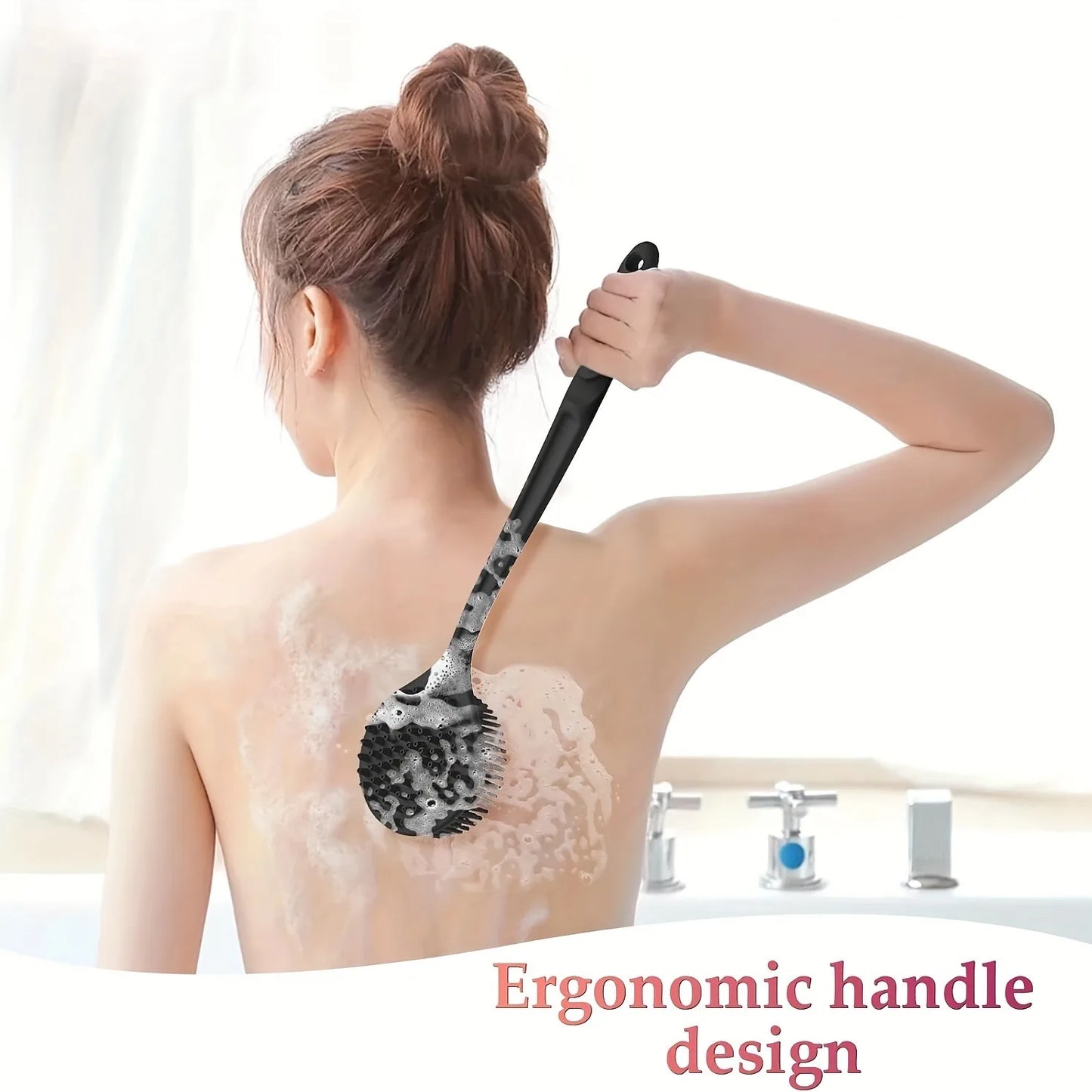 Long Handle Silicone Back Scrubber