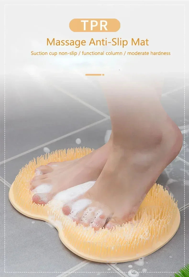 Silicone Rub Scrubber Shower Brush