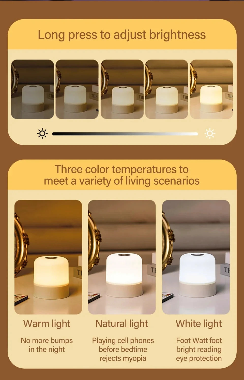 Rechargeable Touch Night Lamp