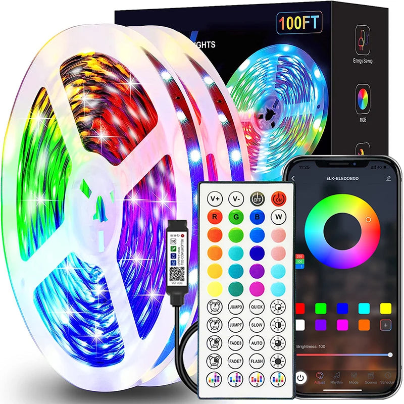 App-Controlled RGB LED Strip Lights