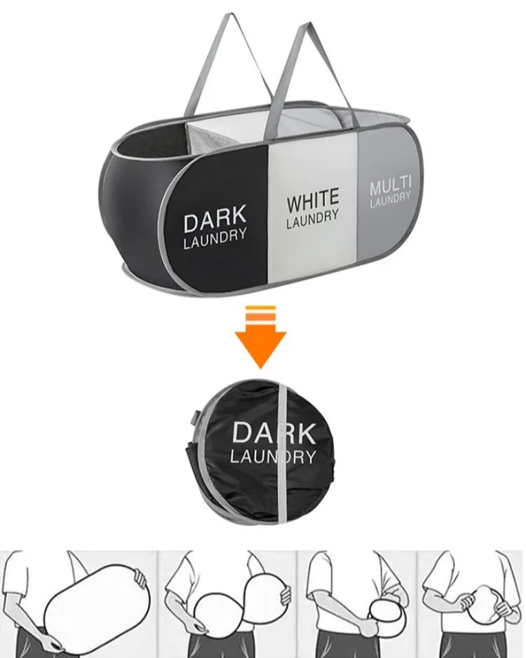 Foldable Laundry Sorting Basket