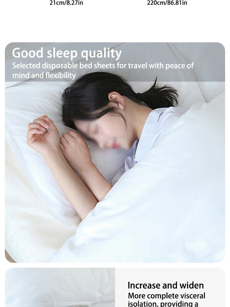 Disposable Travel/Hotel Bed Sheet Set