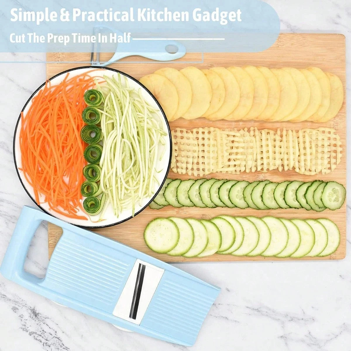 5-in-1 Vegetable Fruit Slicer & Grater