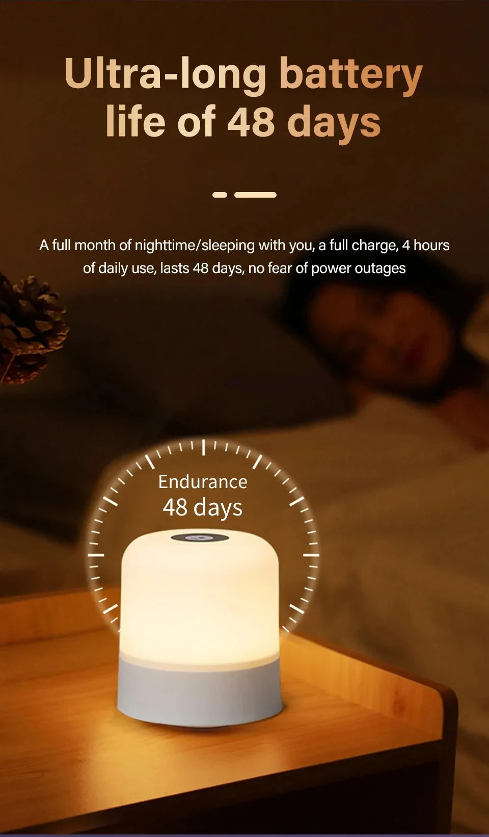 Rechargeable Touch Night Lamp