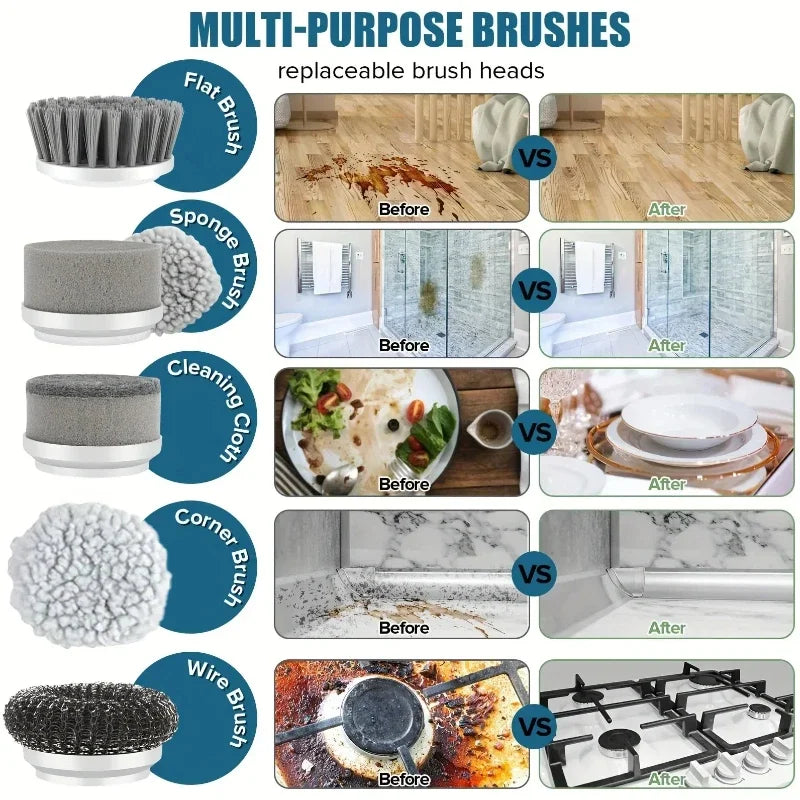 Cordless Electric Spin Scrubber