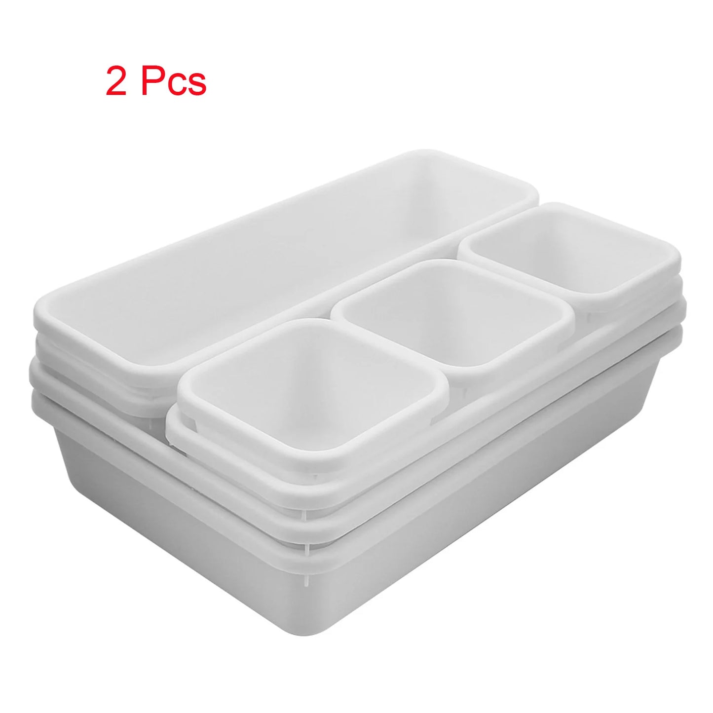 8-Piece Drawer Organizer Tray Set
