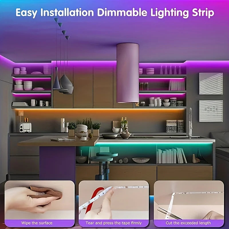 App-Controlled RGB LED Strip Lights