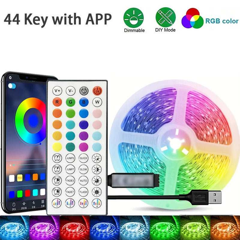 App-Controlled RGB LED Strip Lights