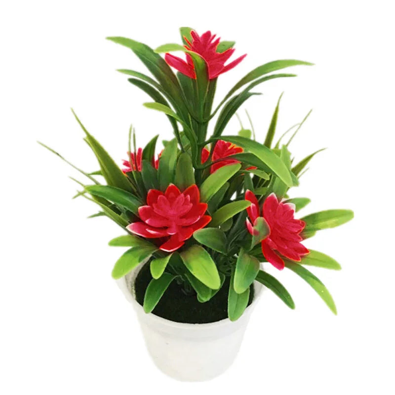 Mini Artificial Flower Pot