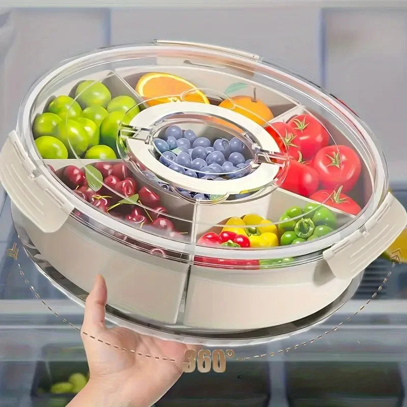 Rotating Snack Tray with Lid