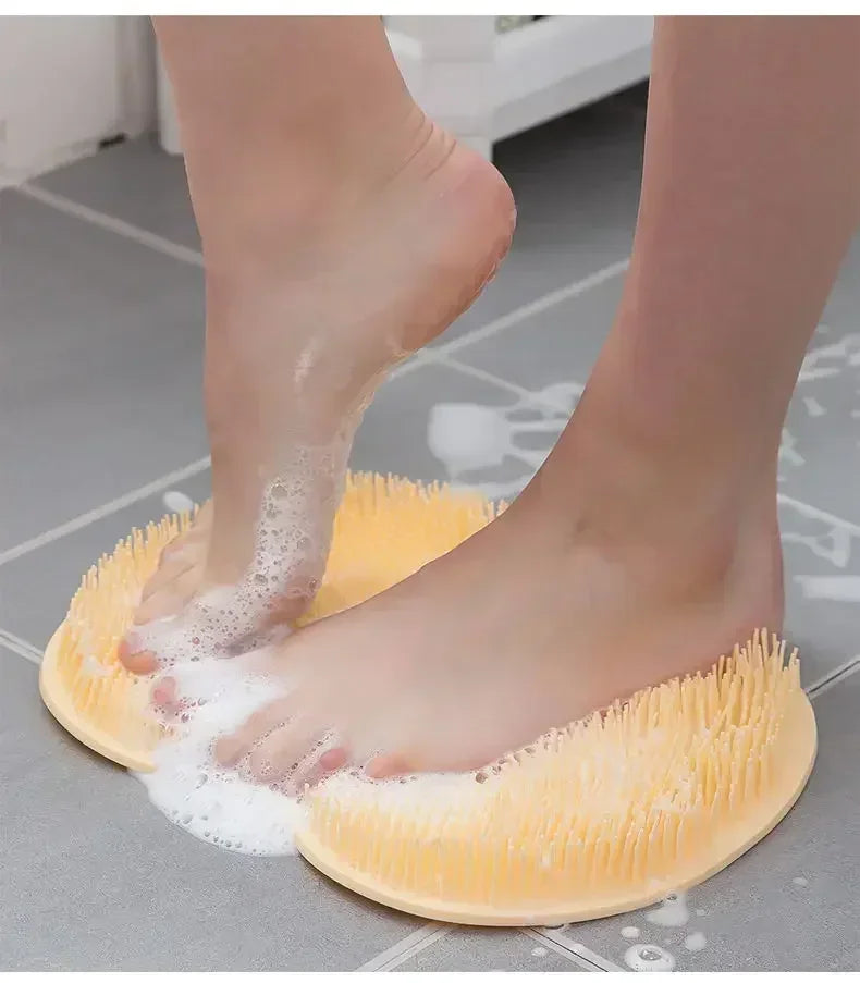 Silicone Rub Scrubber Shower Brush