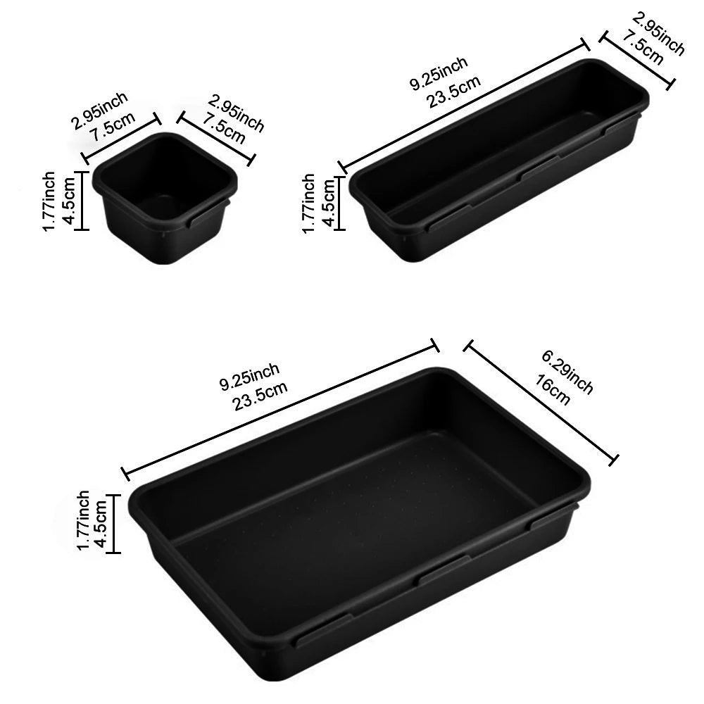 8-Piece Drawer Organizer Tray Set