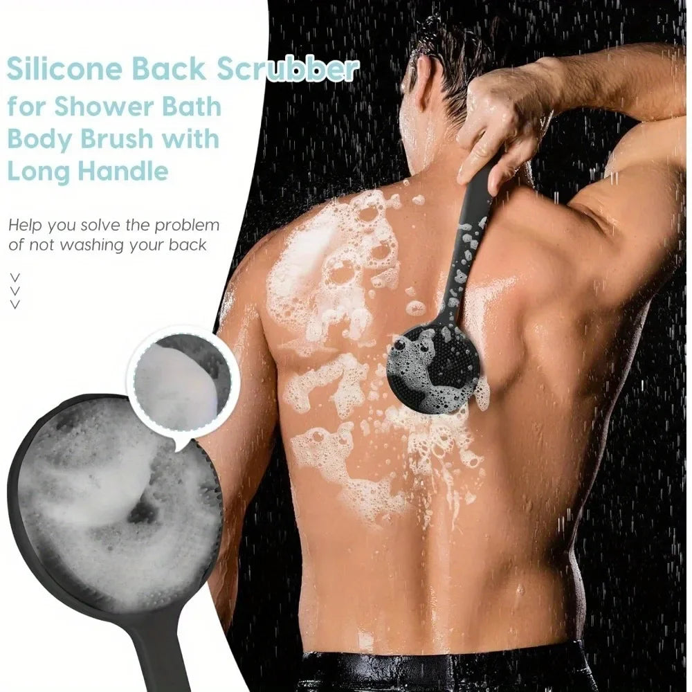 Long Handle Silicone Back Scrubber