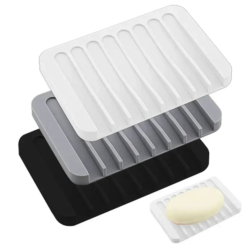 Self-Draining Silicone Soap Dish
