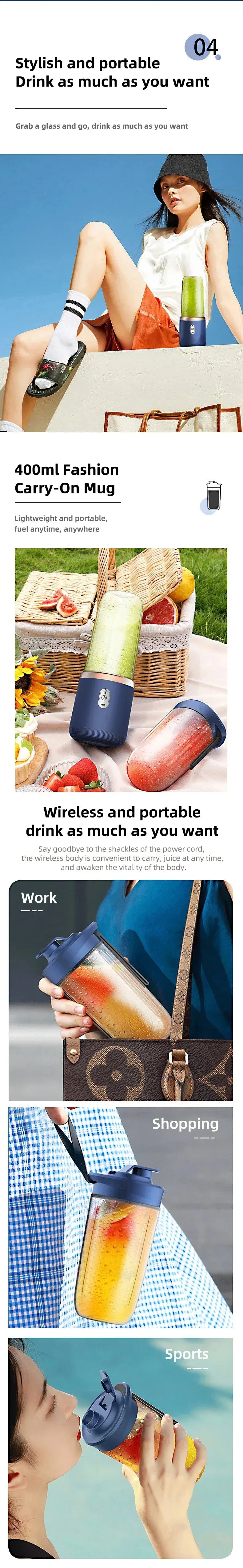 Portable USB Electric Mini Blender Cup