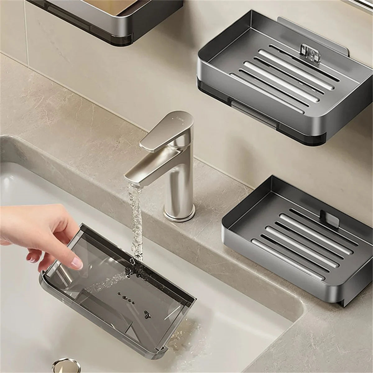 Self-Draining Soap Holder