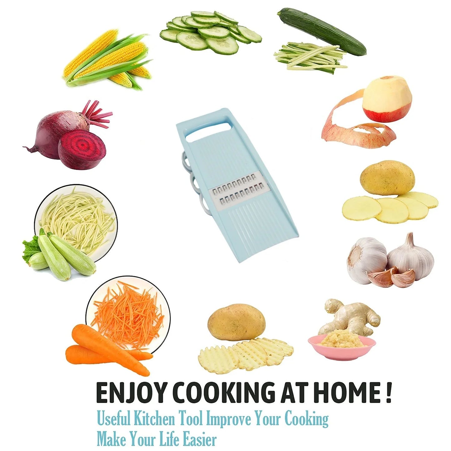 5-in-1 Vegetable Fruit Slicer & Grater