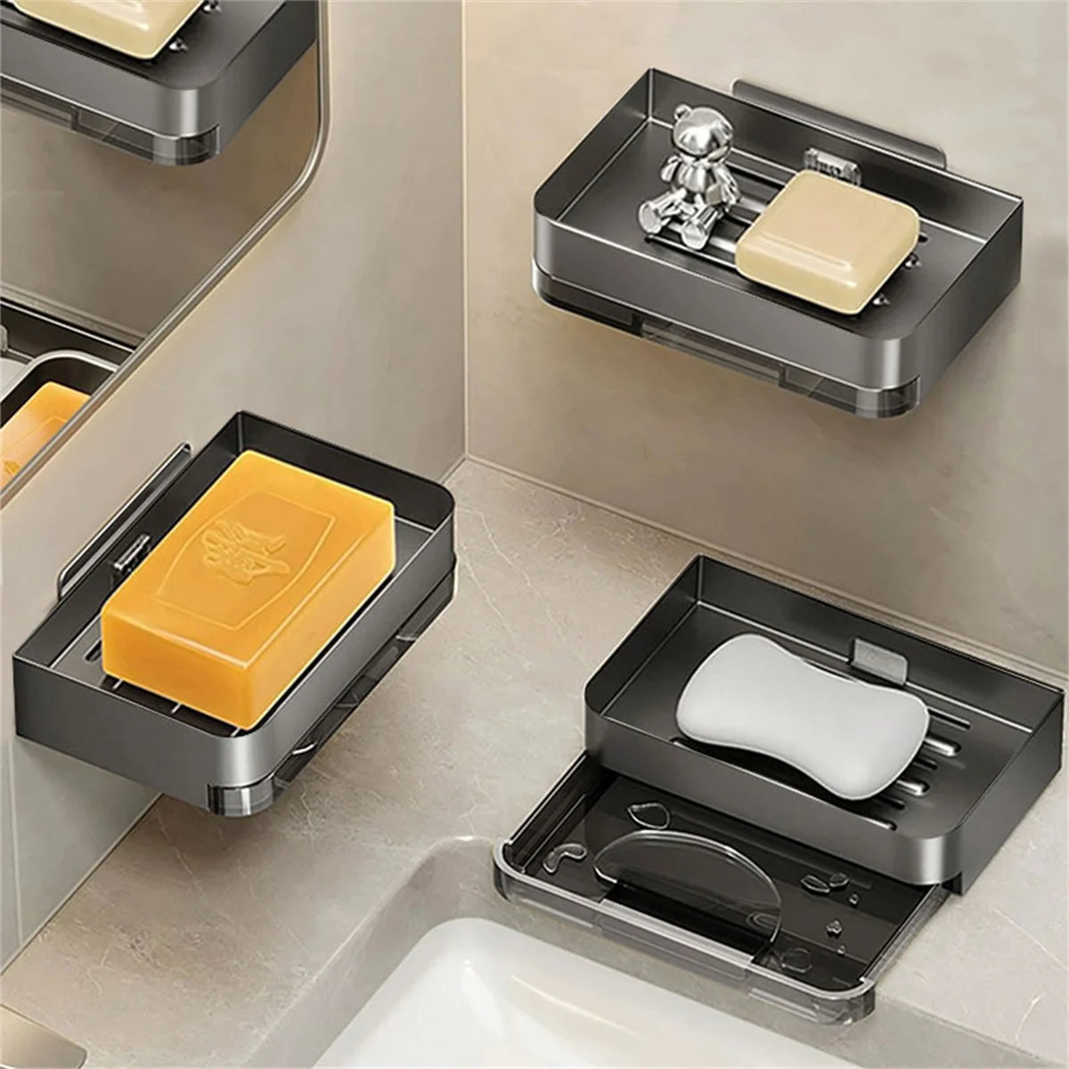 Self-Draining Soap Holder