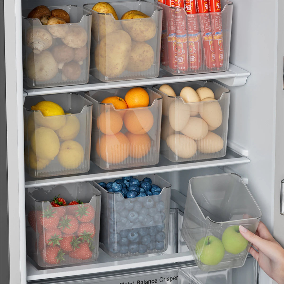 Fridge Door Organizer Bins