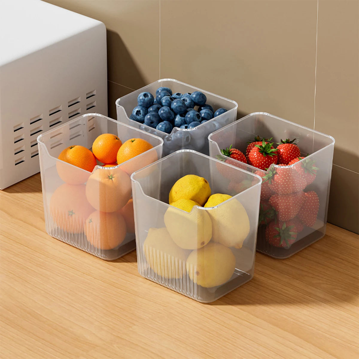 Fridge Door Organizer Bins