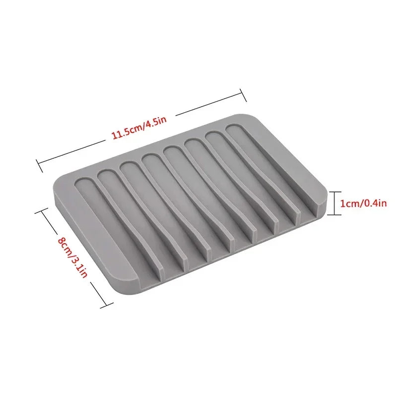 Self-Draining Silicone Soap Dish