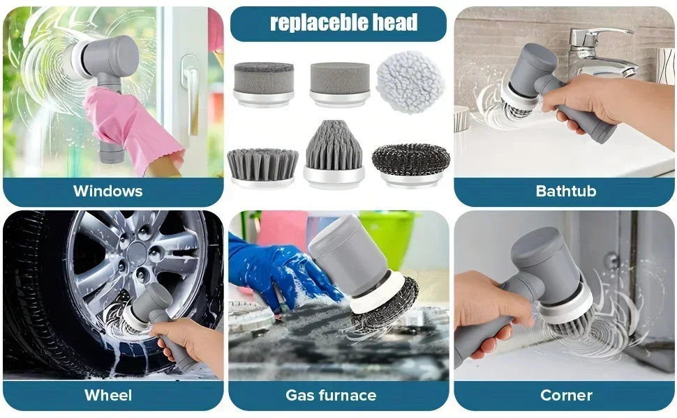 Cordless Electric Spin Scrubber