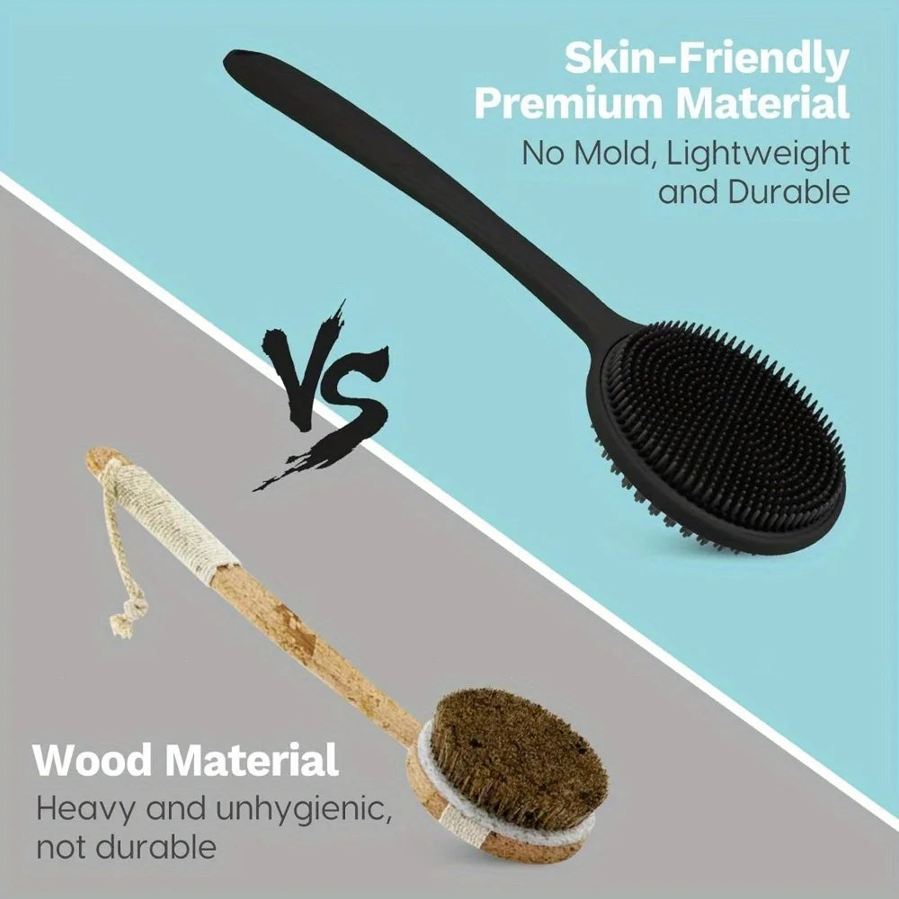 Long Handle Silicone Back Scrubber