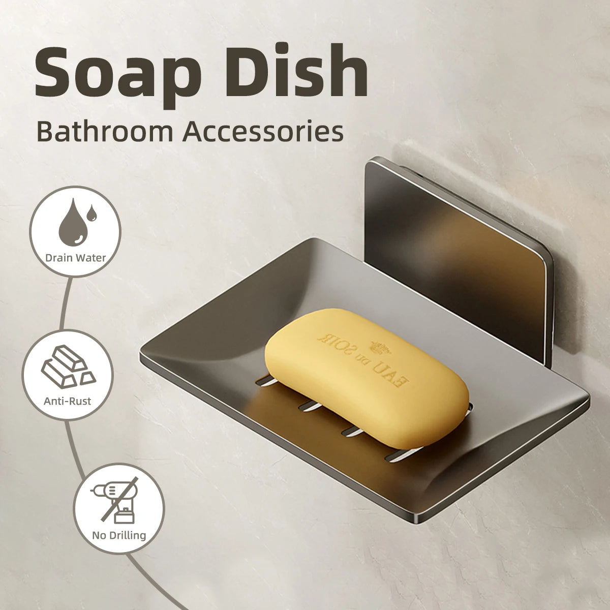 Self-Draining Soap Holder