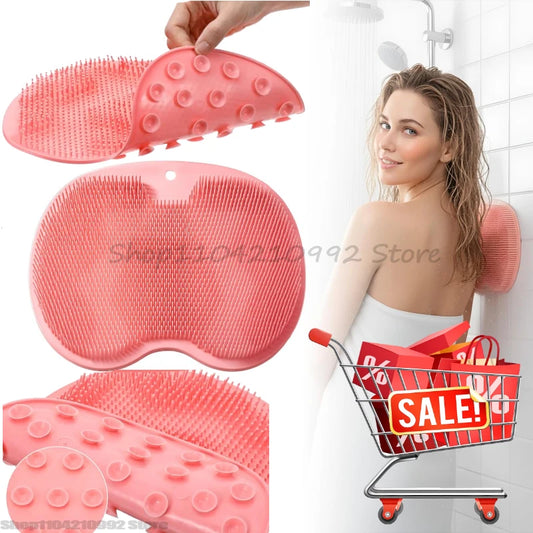 Silicone Rub Scrubber Shower Brush