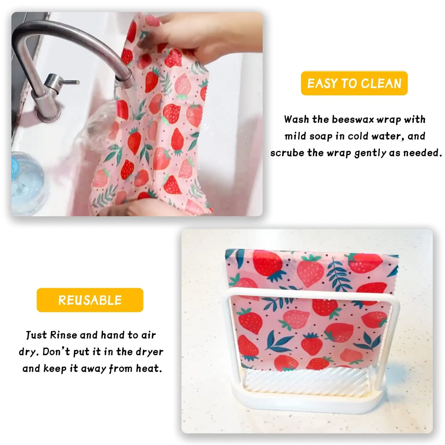 Reusable Beeswax Food Wraps