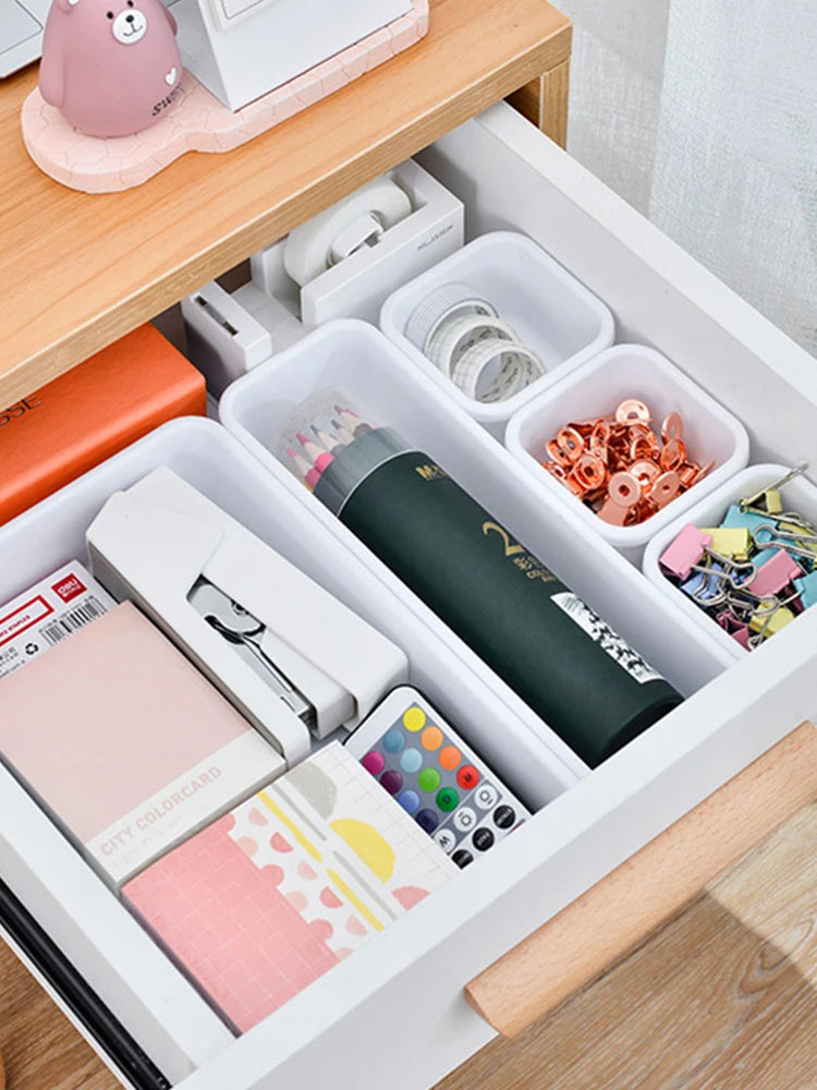 8-Piece Drawer Organizer Tray Set