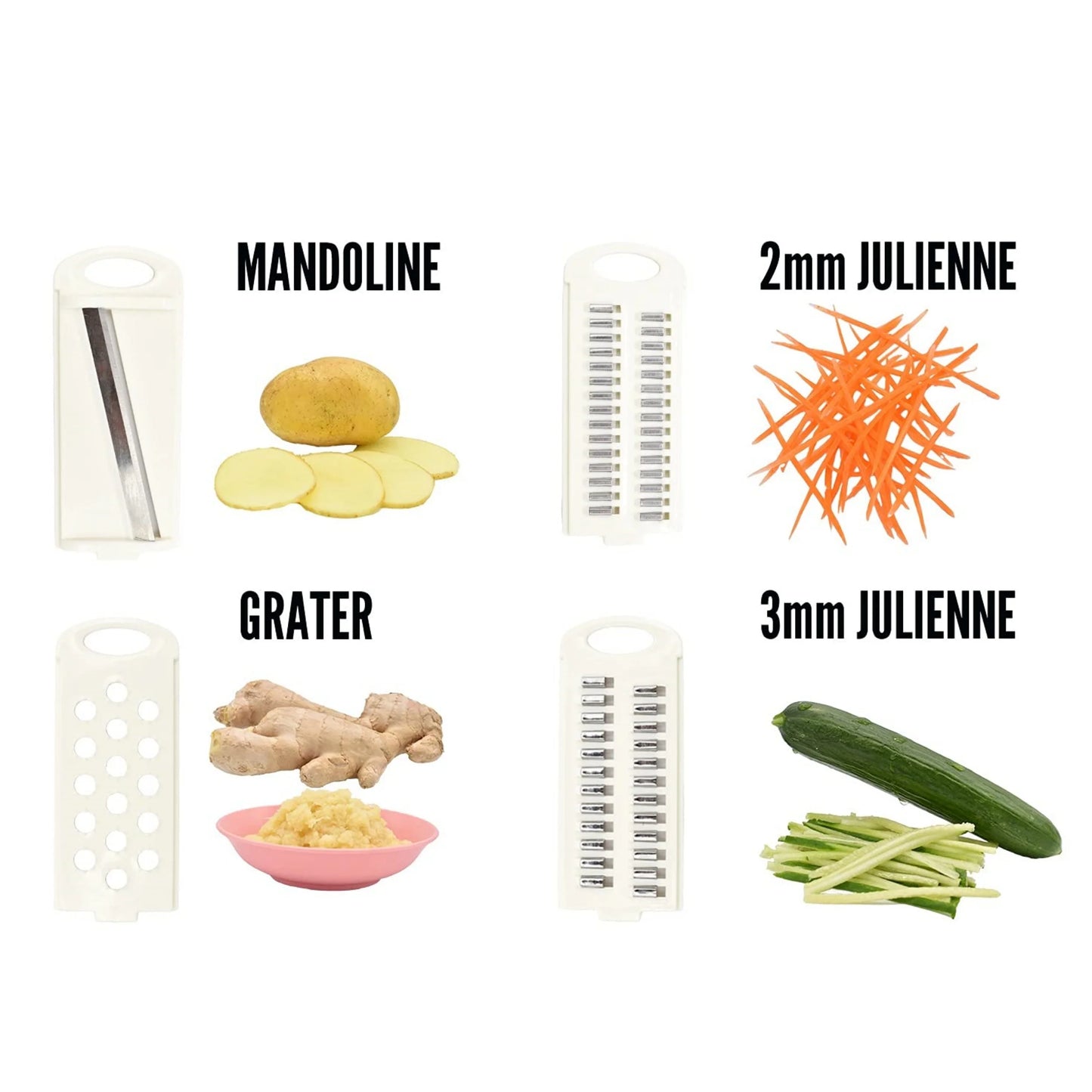 5-in-1 Vegetable Fruit Slicer & Grater