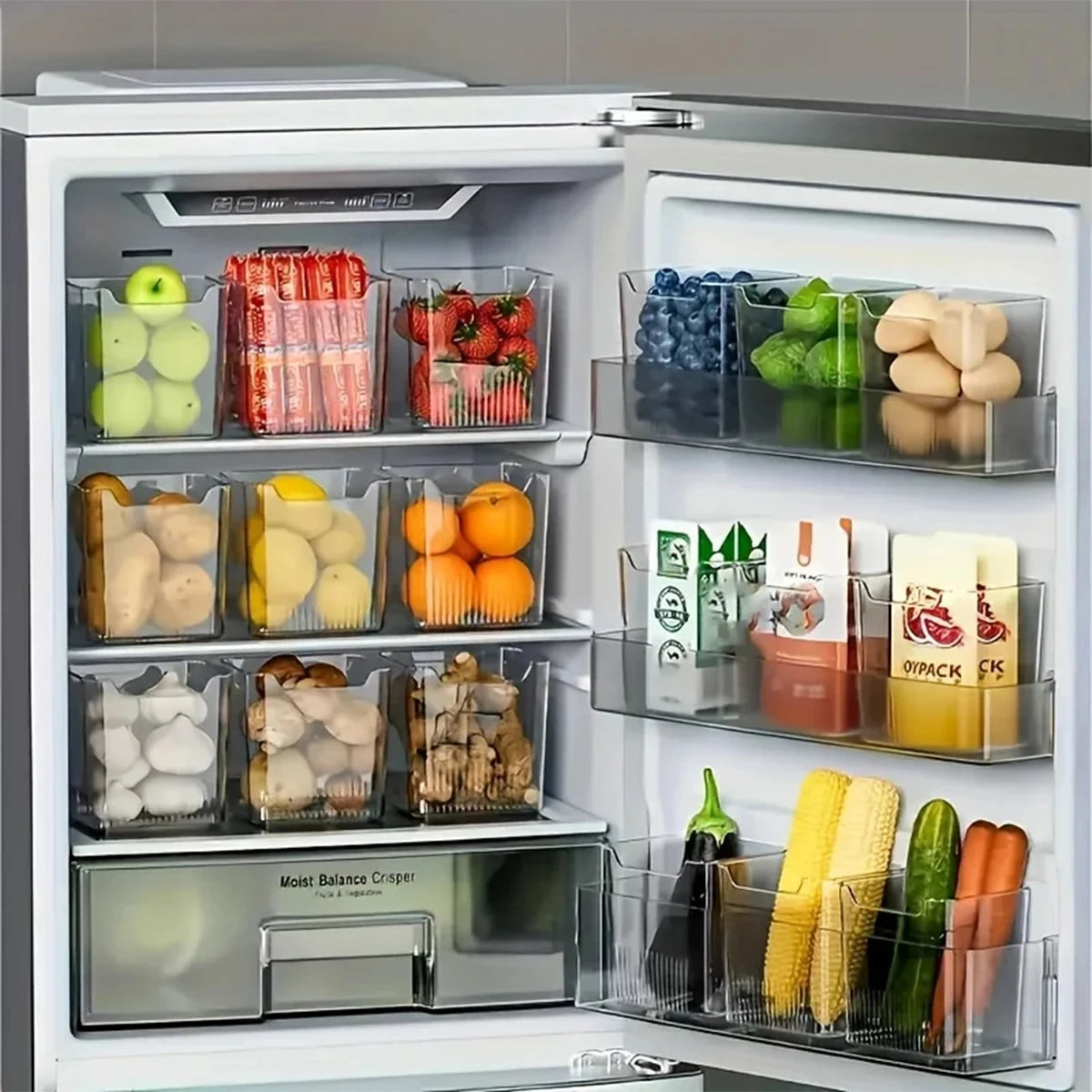 Fridge Door Organizer Bins