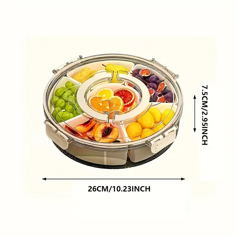 Rotating Snack Tray with Lid