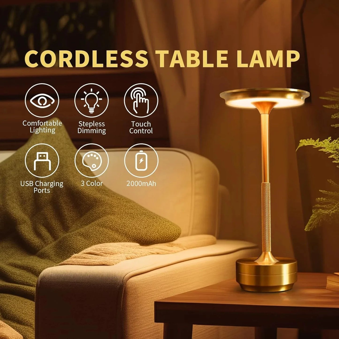 Wireless Touch Table Lamp
