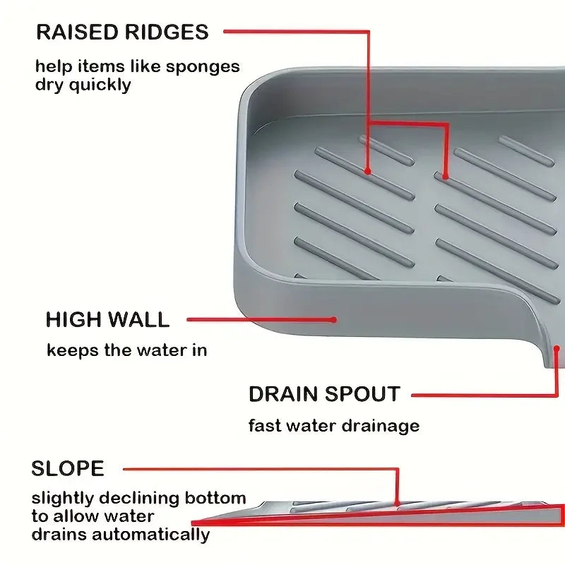 Silicone Sponge Holder Tray