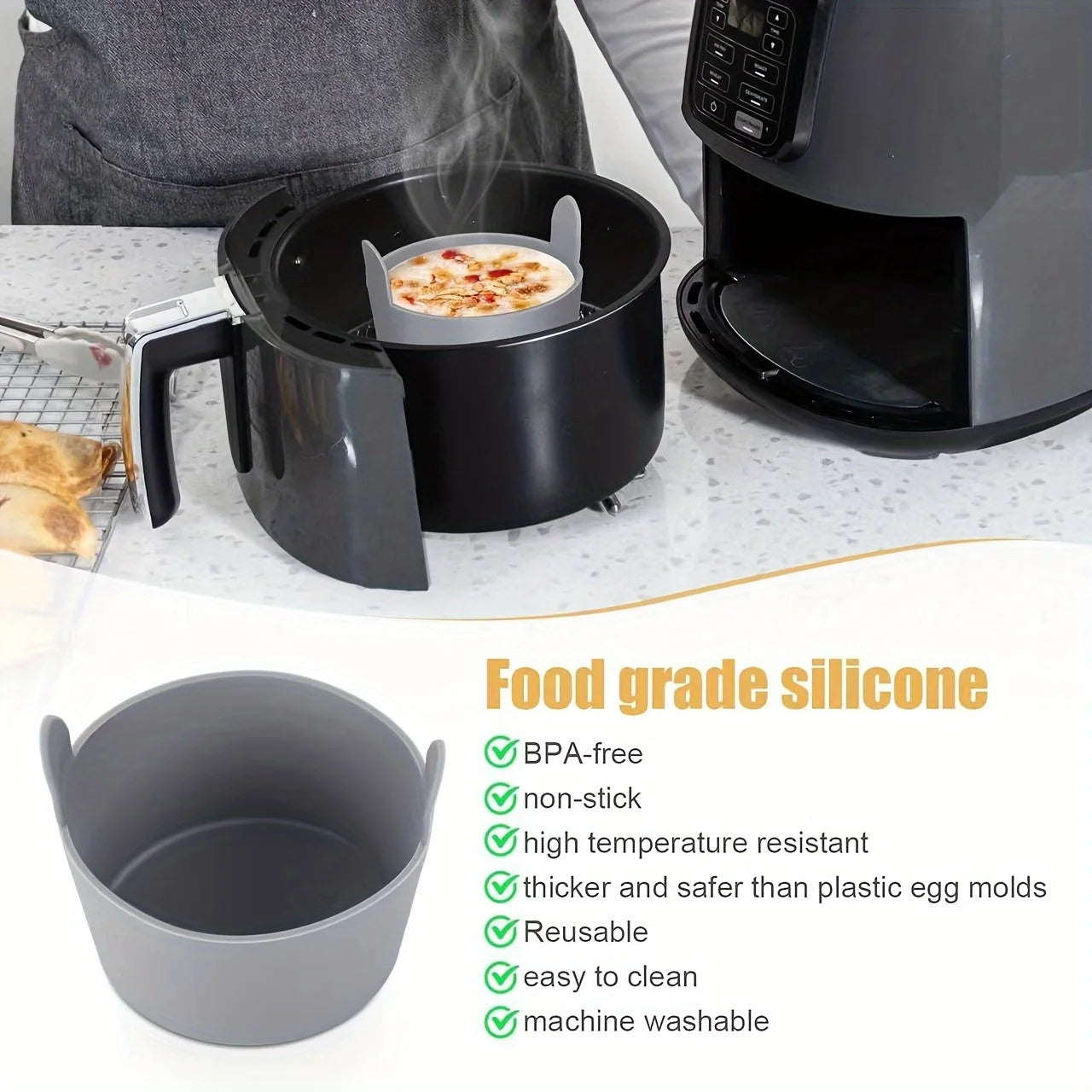 Reusable Silicone Air Fryer Cups