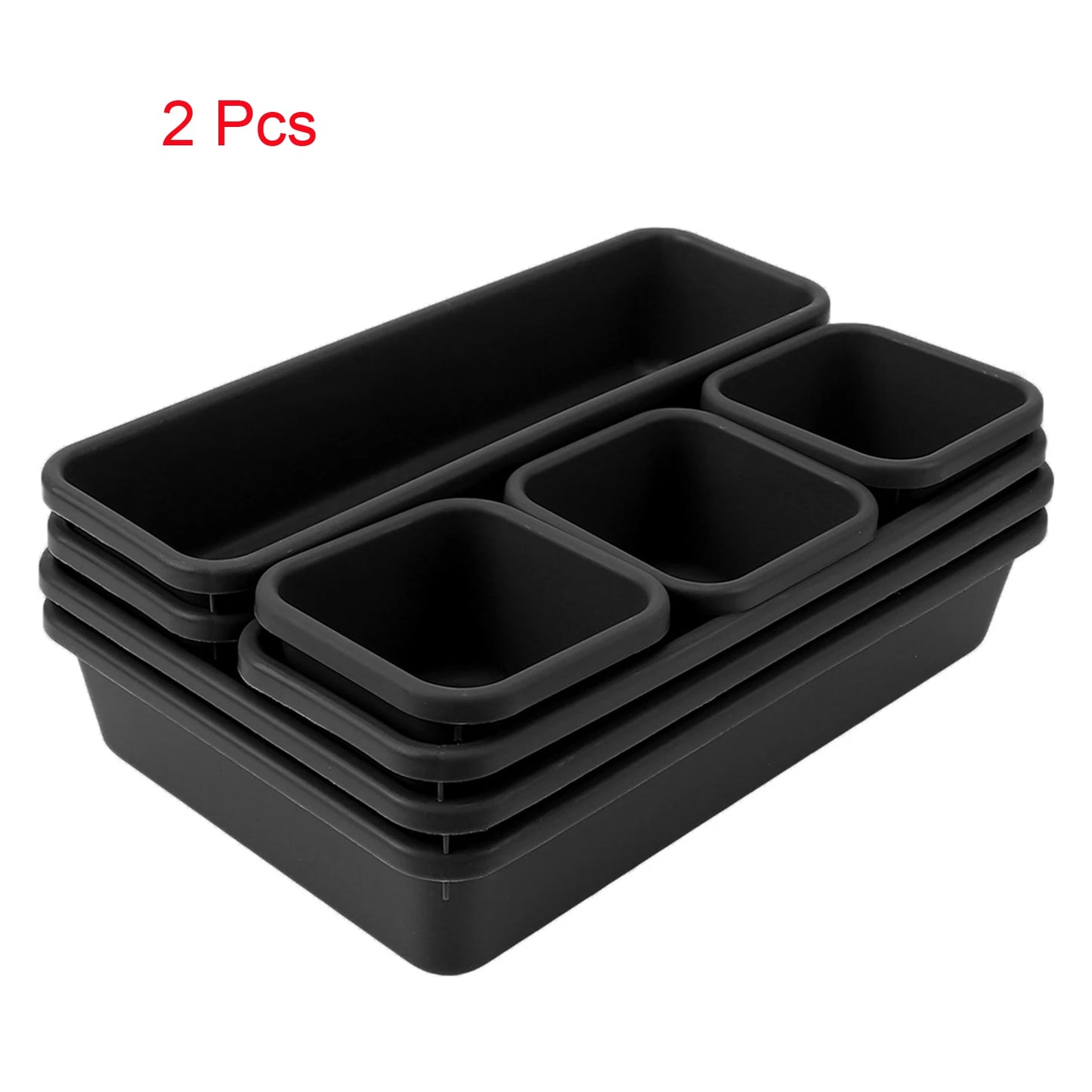 8-Piece Drawer Organizer Tray Set