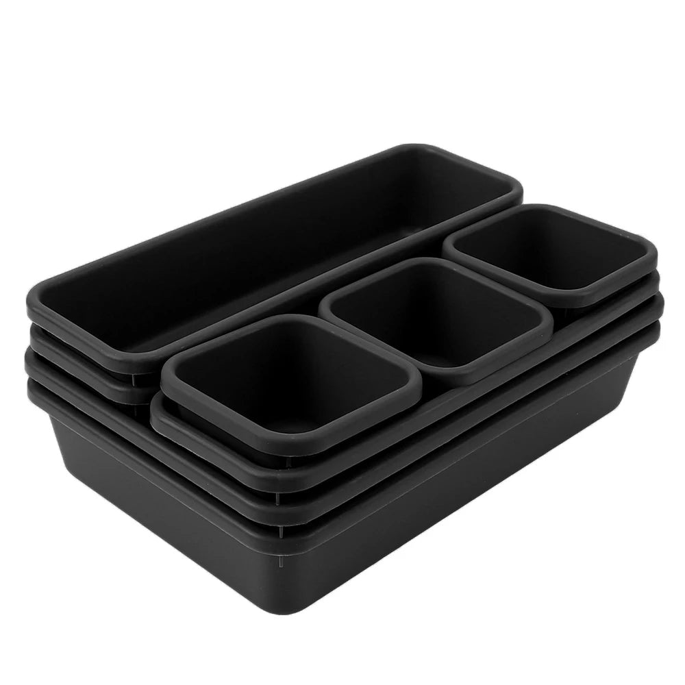 8-Piece Drawer Organizer Tray Set