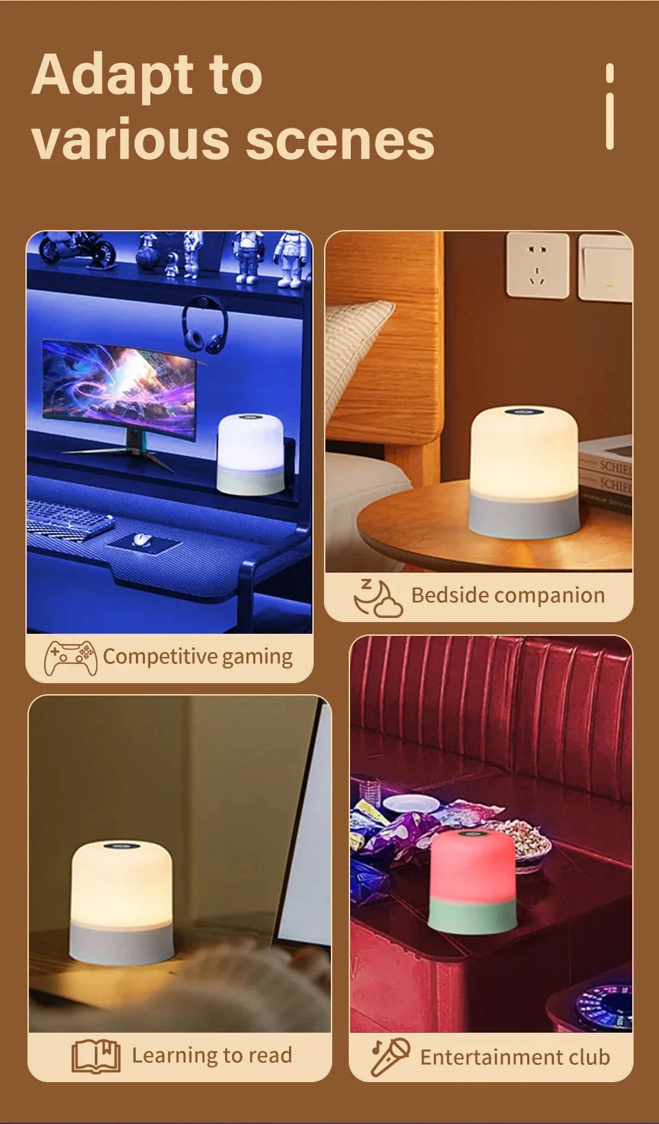 Rechargeable Touch Night Lamp