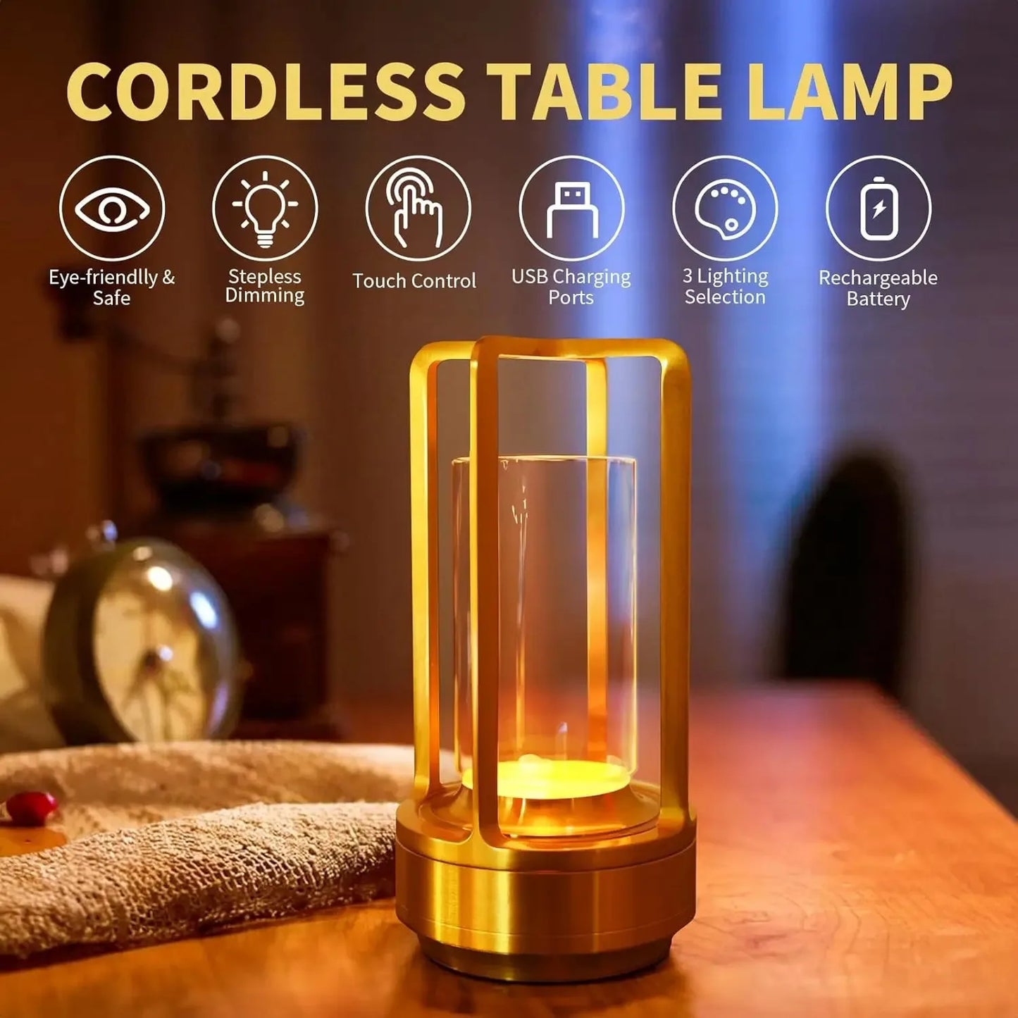 Wireless Touch Table Lamp