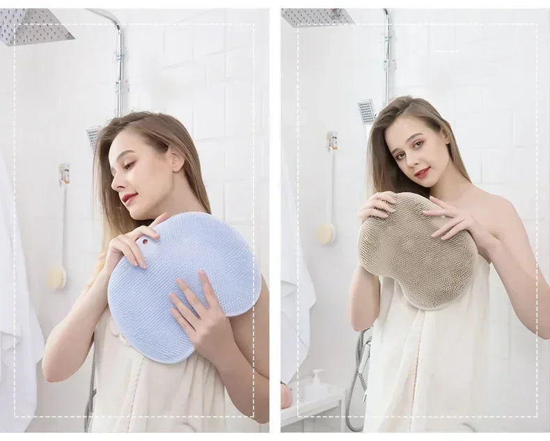 Silicone Rub Scrubber Shower Brush